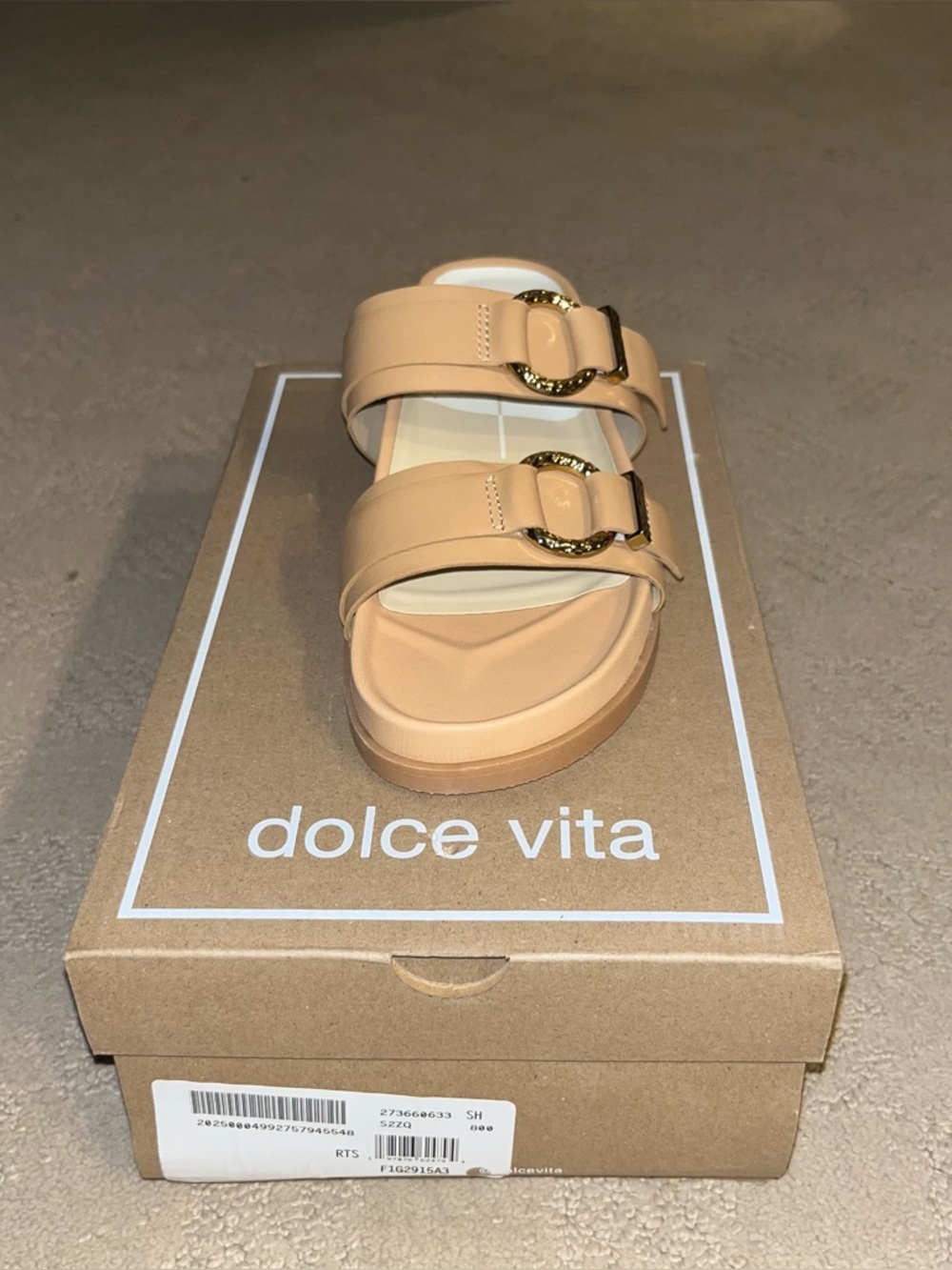 Dolce Vita Soya Platform Sandals Light Tan Leather Women’s Size 8.5 - Picture 7 of 16
